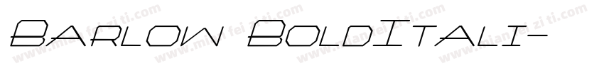 Barlow BoldItali字体转换